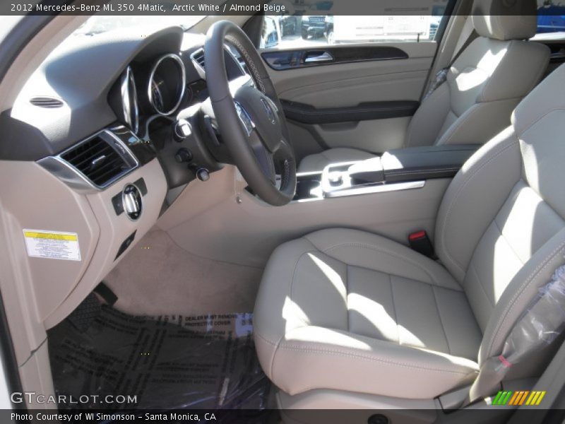 Arctic White / Almond Beige 2012 Mercedes-Benz ML 350 4Matic
