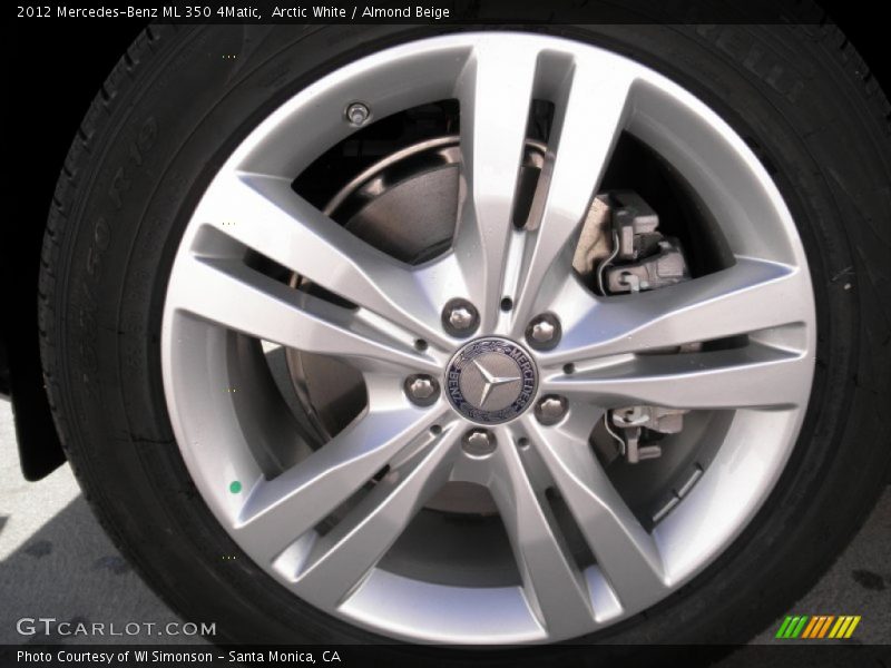 Arctic White / Almond Beige 2012 Mercedes-Benz ML 350 4Matic