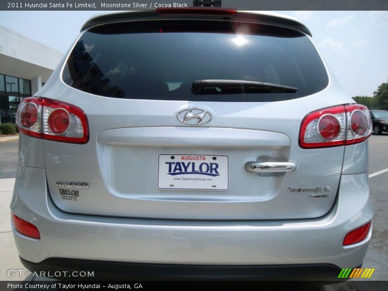 Moonstone Silver / Cocoa Black 2011 Hyundai Santa Fe Limited