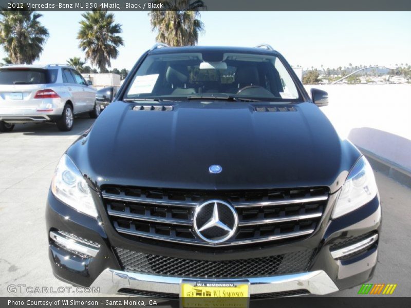 Black / Black 2012 Mercedes-Benz ML 350 4Matic