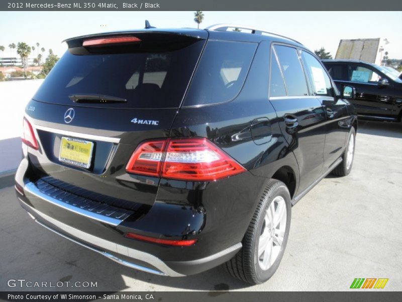 Black / Black 2012 Mercedes-Benz ML 350 4Matic