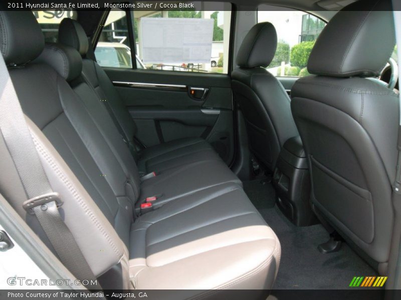 Moonstone Silver / Cocoa Black 2011 Hyundai Santa Fe Limited