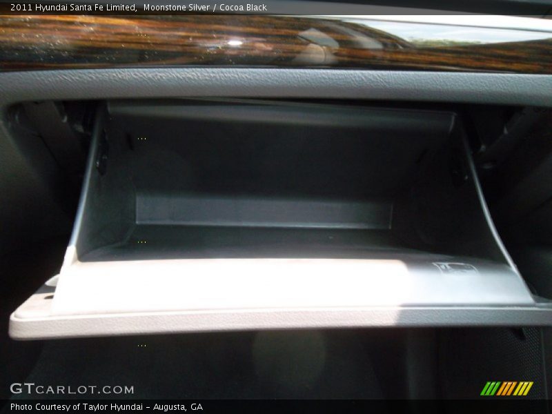 Moonstone Silver / Cocoa Black 2011 Hyundai Santa Fe Limited