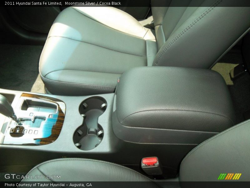 Moonstone Silver / Cocoa Black 2011 Hyundai Santa Fe Limited