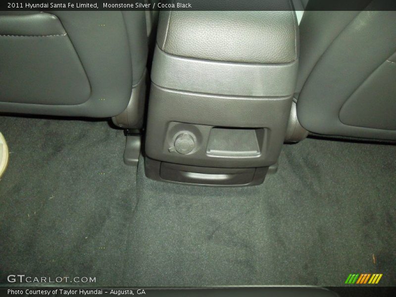 Moonstone Silver / Cocoa Black 2011 Hyundai Santa Fe Limited