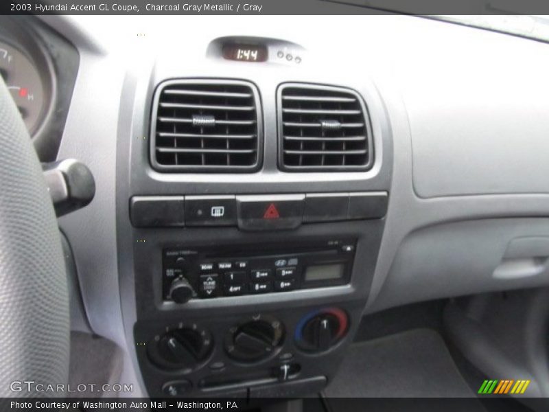 Charcoal Gray Metallic / Gray 2003 Hyundai Accent GL Coupe