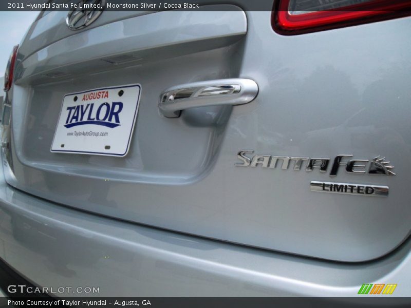 Moonstone Silver / Cocoa Black 2011 Hyundai Santa Fe Limited