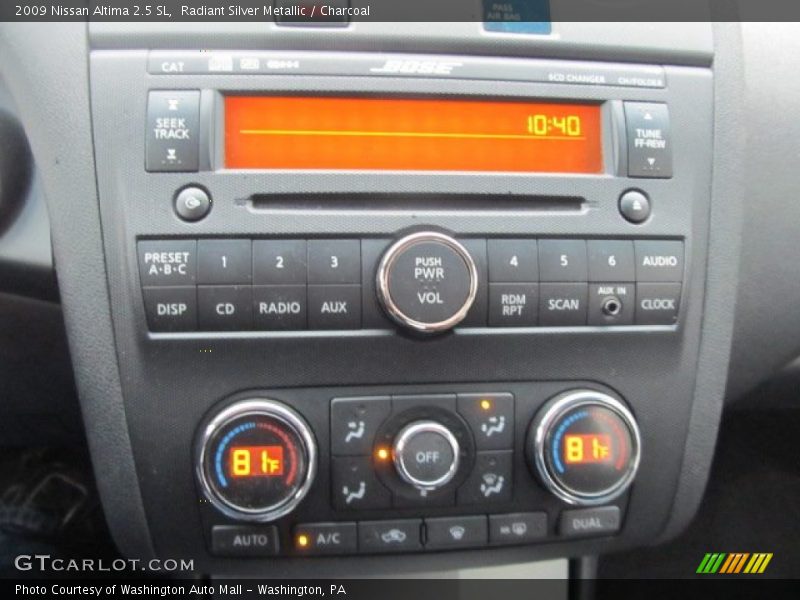 Radiant Silver Metallic / Charcoal 2009 Nissan Altima 2.5 SL