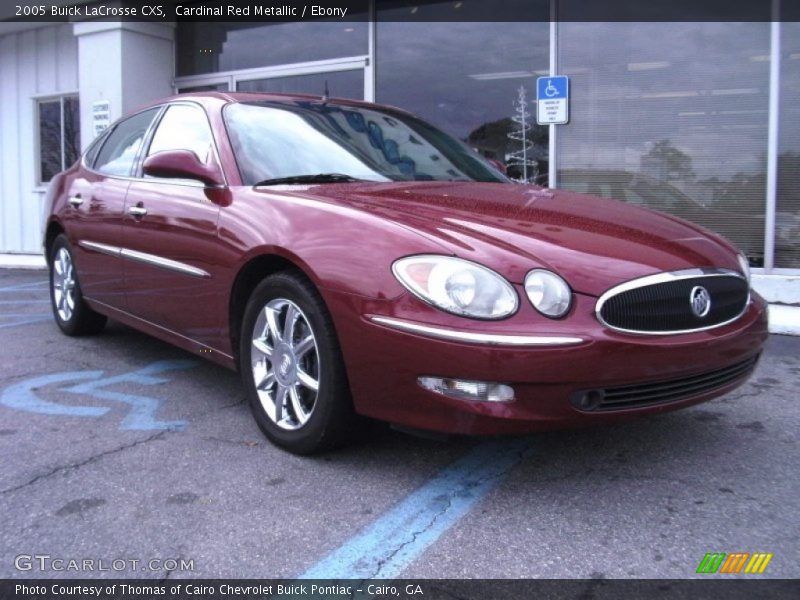 Cardinal Red Metallic / Ebony 2005 Buick LaCrosse CXS