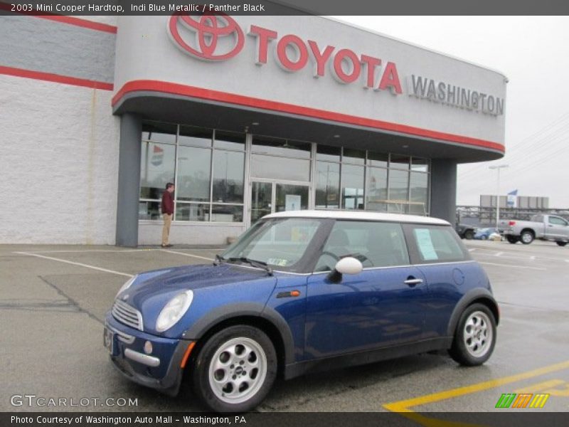 Indi Blue Metallic / Panther Black 2003 Mini Cooper Hardtop