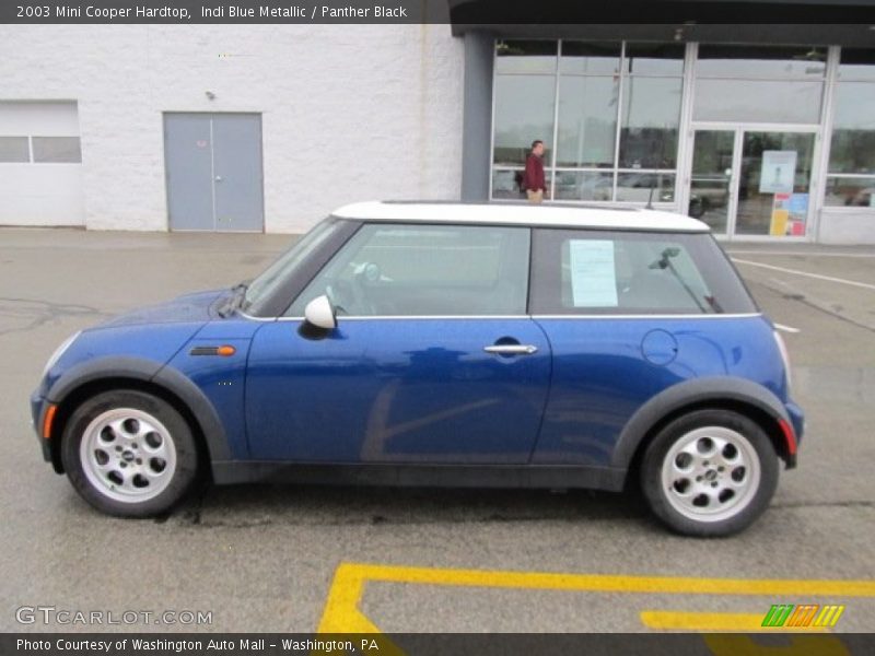 Indi Blue Metallic / Panther Black 2003 Mini Cooper Hardtop