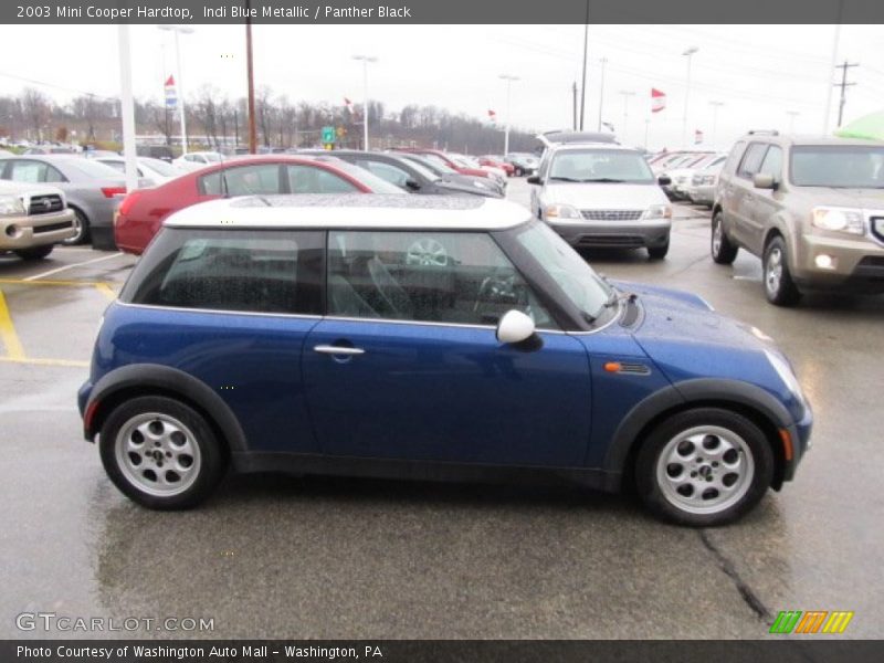 Indi Blue Metallic / Panther Black 2003 Mini Cooper Hardtop