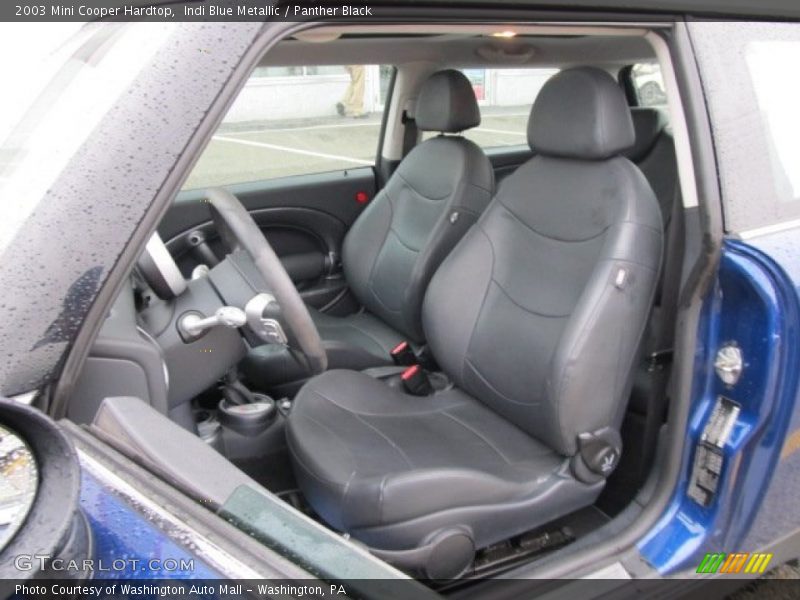 Indi Blue Metallic / Panther Black 2003 Mini Cooper Hardtop