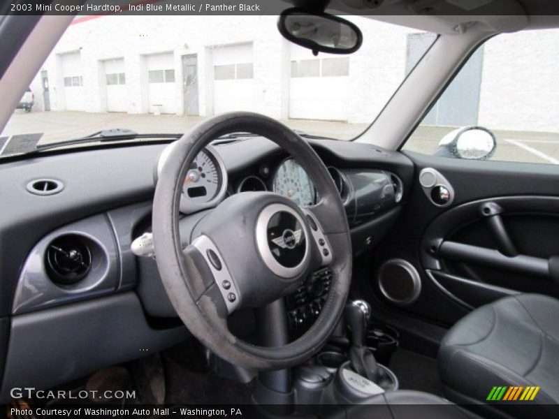 Indi Blue Metallic / Panther Black 2003 Mini Cooper Hardtop