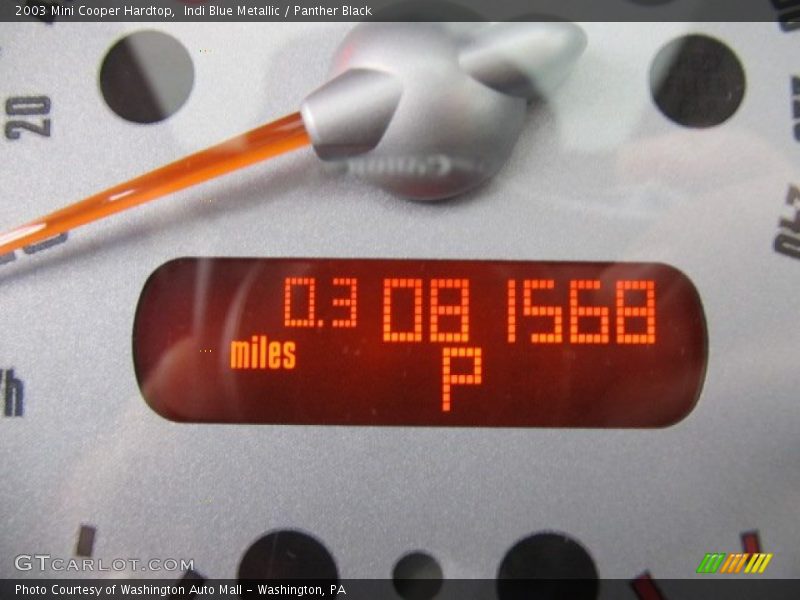 Indi Blue Metallic / Panther Black 2003 Mini Cooper Hardtop