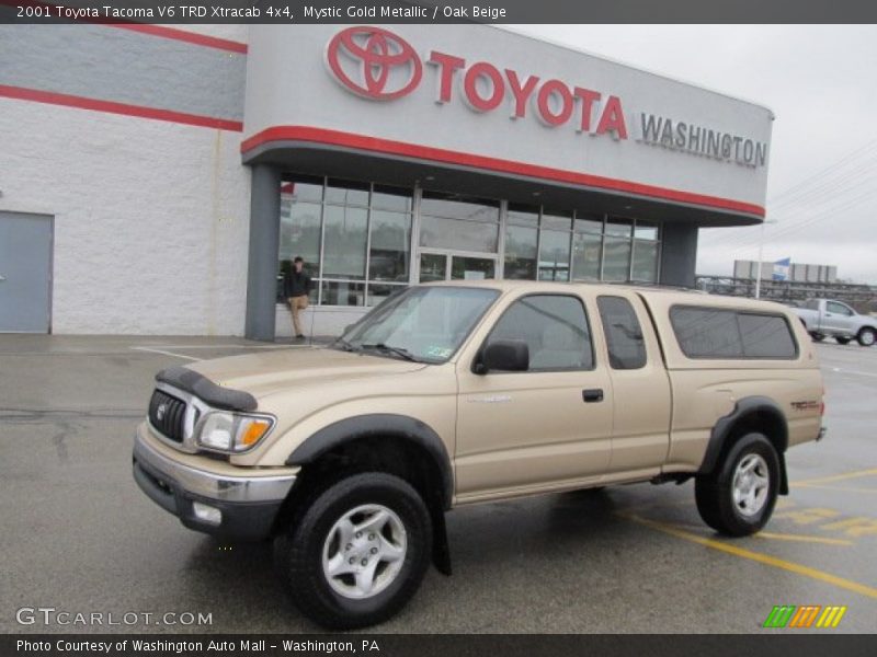 Mystic Gold Metallic / Oak Beige 2001 Toyota Tacoma V6 TRD Xtracab 4x4