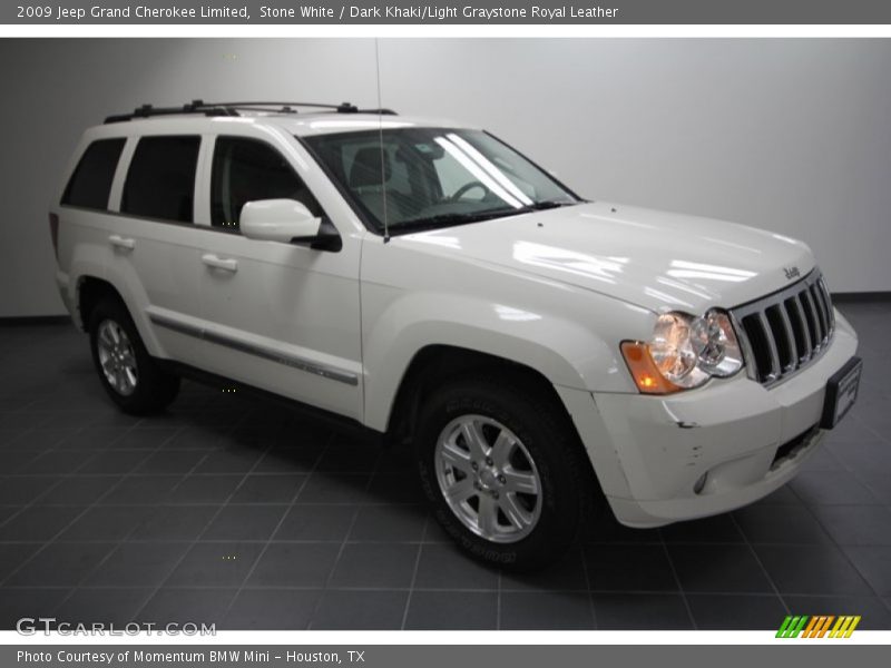 Stone White / Dark Khaki/Light Graystone Royal Leather 2009 Jeep Grand Cherokee Limited