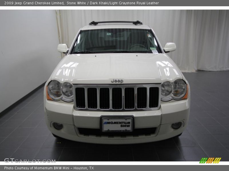 Stone White / Dark Khaki/Light Graystone Royal Leather 2009 Jeep Grand Cherokee Limited