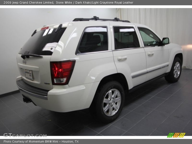 Stone White / Dark Khaki/Light Graystone Royal Leather 2009 Jeep Grand Cherokee Limited