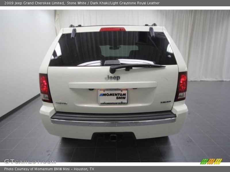 Stone White / Dark Khaki/Light Graystone Royal Leather 2009 Jeep Grand Cherokee Limited