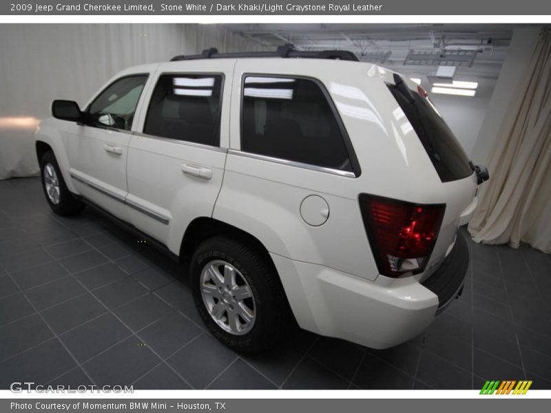 Stone White / Dark Khaki/Light Graystone Royal Leather 2009 Jeep Grand Cherokee Limited