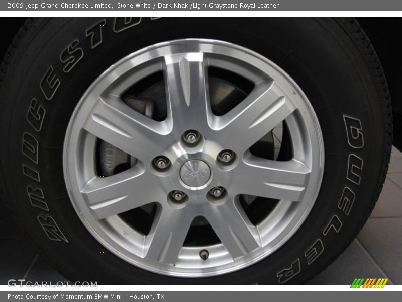 Stone White / Dark Khaki/Light Graystone Royal Leather 2009 Jeep Grand Cherokee Limited