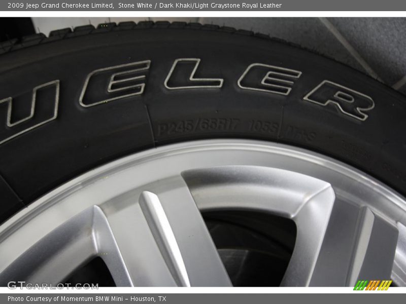 Stone White / Dark Khaki/Light Graystone Royal Leather 2009 Jeep Grand Cherokee Limited