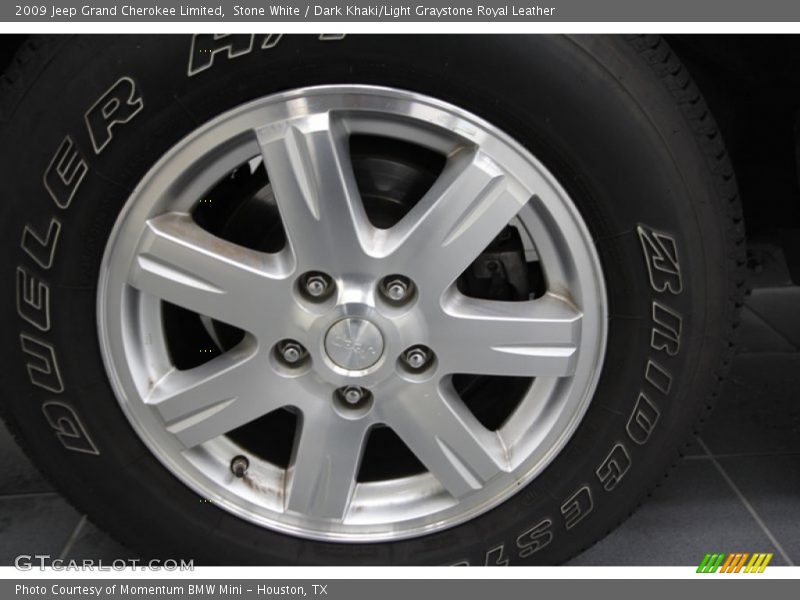 Stone White / Dark Khaki/Light Graystone Royal Leather 2009 Jeep Grand Cherokee Limited