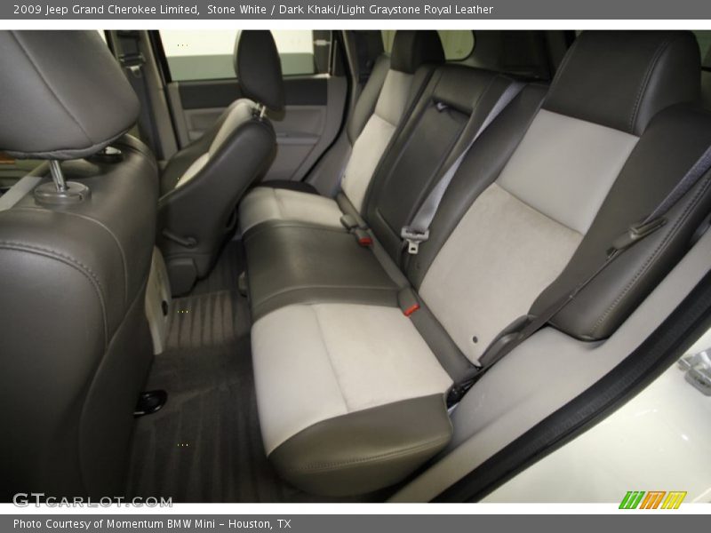 Stone White / Dark Khaki/Light Graystone Royal Leather 2009 Jeep Grand Cherokee Limited