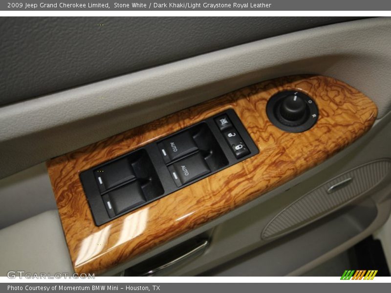 Stone White / Dark Khaki/Light Graystone Royal Leather 2009 Jeep Grand Cherokee Limited