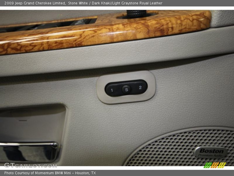 Stone White / Dark Khaki/Light Graystone Royal Leather 2009 Jeep Grand Cherokee Limited