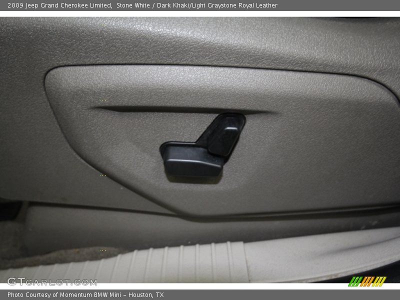 Stone White / Dark Khaki/Light Graystone Royal Leather 2009 Jeep Grand Cherokee Limited