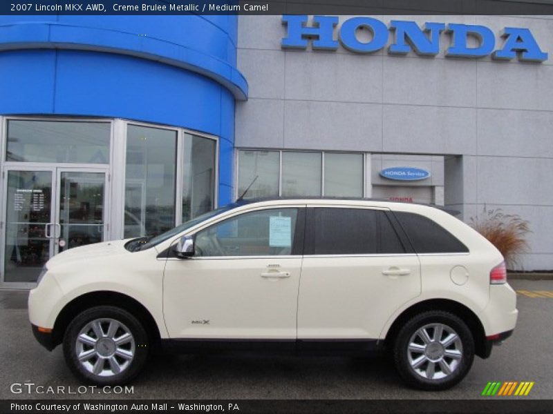 Creme Brulee Metallic / Medium Camel 2007 Lincoln MKX AWD