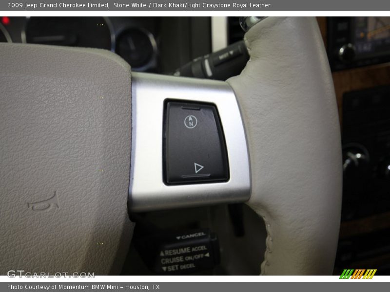 Stone White / Dark Khaki/Light Graystone Royal Leather 2009 Jeep Grand Cherokee Limited