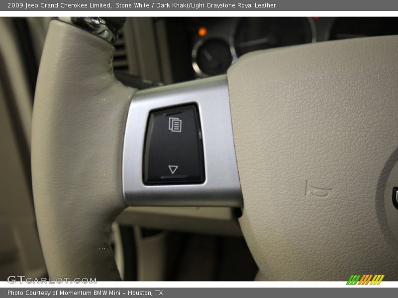 Stone White / Dark Khaki/Light Graystone Royal Leather 2009 Jeep Grand Cherokee Limited