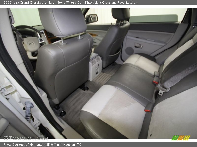 Stone White / Dark Khaki/Light Graystone Royal Leather 2009 Jeep Grand Cherokee Limited