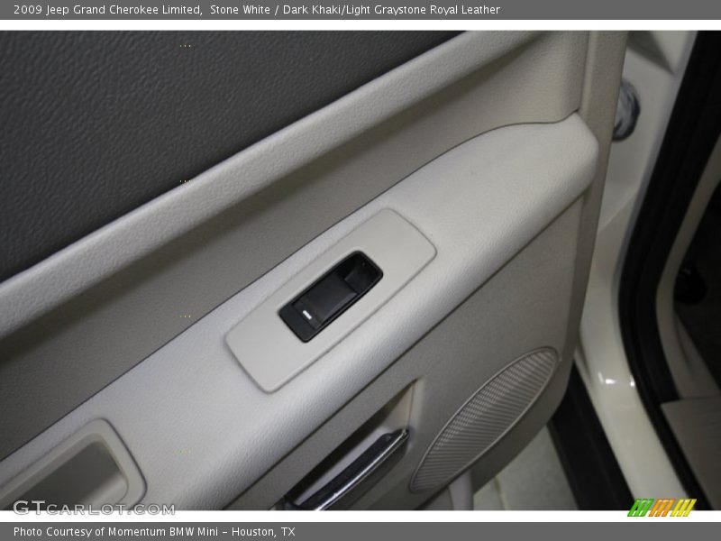 Stone White / Dark Khaki/Light Graystone Royal Leather 2009 Jeep Grand Cherokee Limited