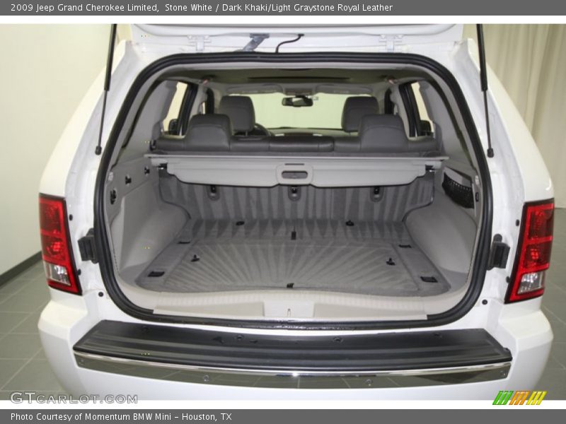 Stone White / Dark Khaki/Light Graystone Royal Leather 2009 Jeep Grand Cherokee Limited