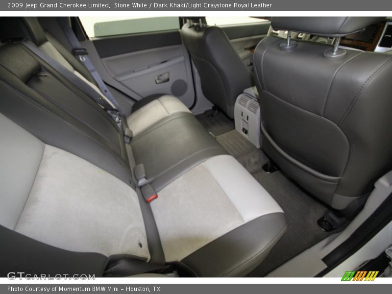 Stone White / Dark Khaki/Light Graystone Royal Leather 2009 Jeep Grand Cherokee Limited