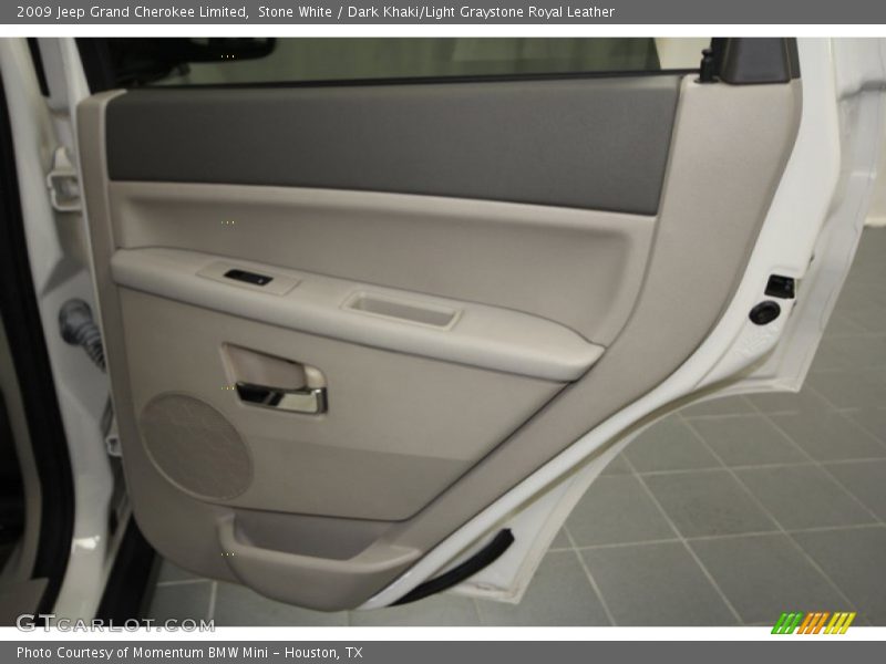 Stone White / Dark Khaki/Light Graystone Royal Leather 2009 Jeep Grand Cherokee Limited