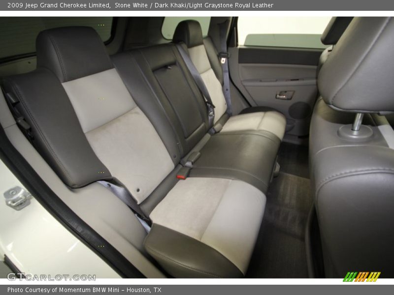 Stone White / Dark Khaki/Light Graystone Royal Leather 2009 Jeep Grand Cherokee Limited