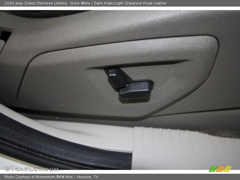 Stone White / Dark Khaki/Light Graystone Royal Leather 2009 Jeep Grand Cherokee Limited