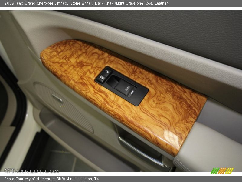 Stone White / Dark Khaki/Light Graystone Royal Leather 2009 Jeep Grand Cherokee Limited