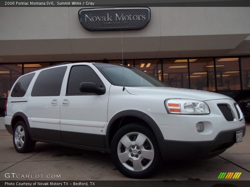 Summit White / Gray 2006 Pontiac Montana SV6