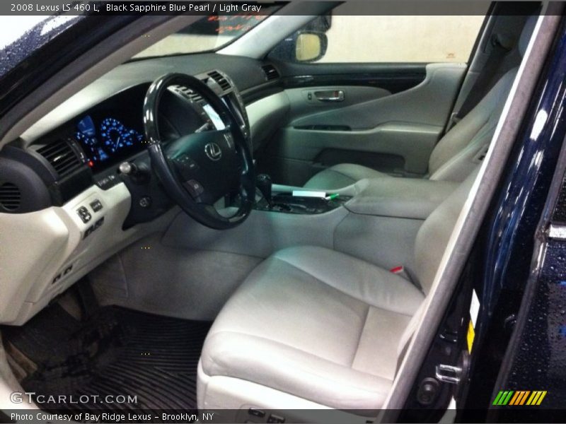 Black Sapphire Blue Pearl / Light Gray 2008 Lexus LS 460 L