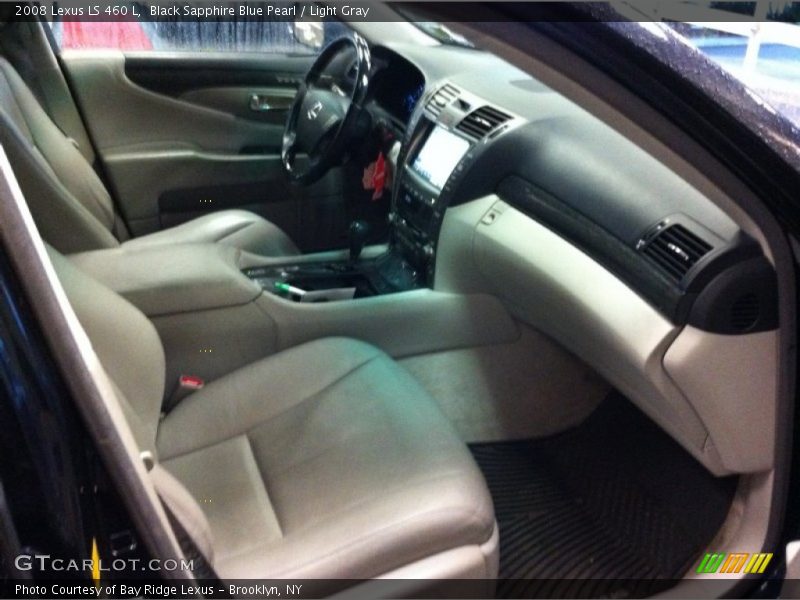 Black Sapphire Blue Pearl / Light Gray 2008 Lexus LS 460 L