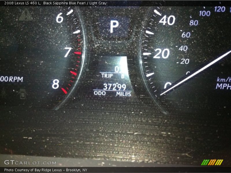 Black Sapphire Blue Pearl / Light Gray 2008 Lexus LS 460 L