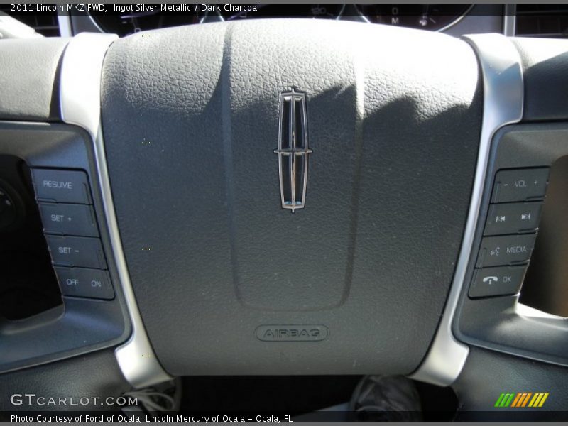 Ingot Silver Metallic / Dark Charcoal 2011 Lincoln MKZ FWD