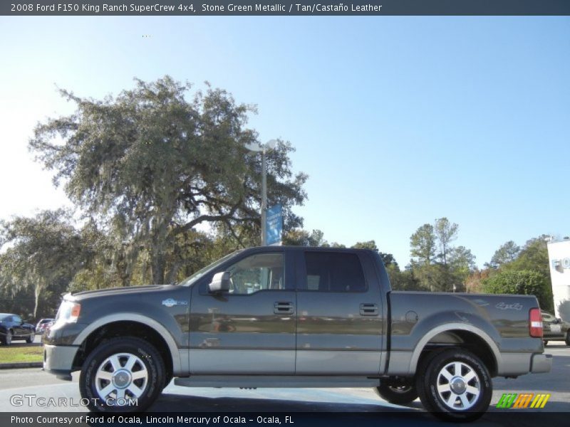 Stone Green Metallic / Tan/Castaño Leather 2008 Ford F150 King Ranch SuperCrew 4x4