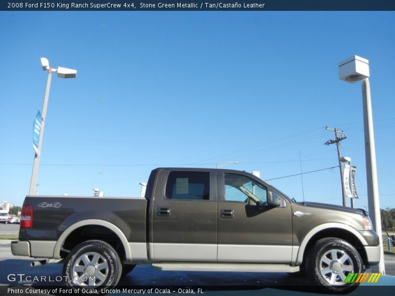 Stone Green Metallic / Tan/Castaño Leather 2008 Ford F150 King Ranch SuperCrew 4x4